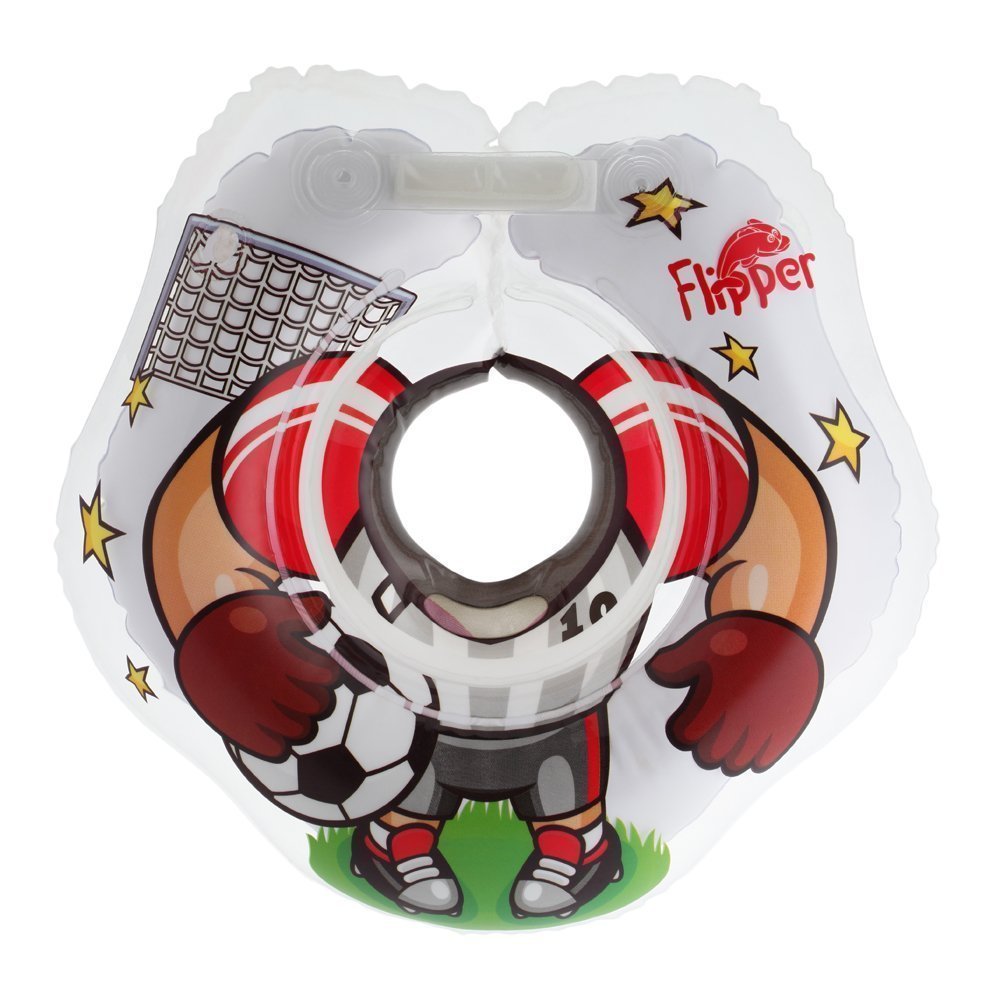 картинка Надувной круг на шею для плавания малышей Flipper Футболист от Компасик.ру гипермаркет детских колясок и автокресел