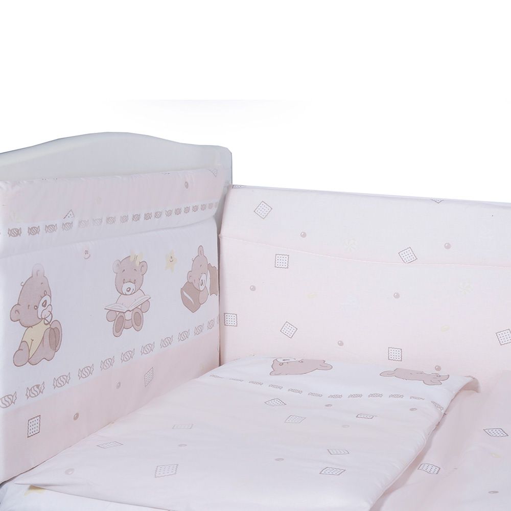 картинка Борт в кроватку из 4-х частей Эдельвейс МИШКА от Компасик.ру гипермаркет детских колясок и автокресел