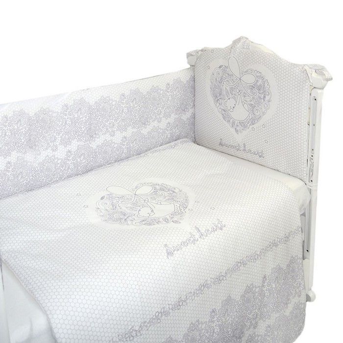 картинка Комплект в кроватку 4 предм. АЖУРНЫЙ от Компасик.ру гипермаркет детских колясок и автокресел