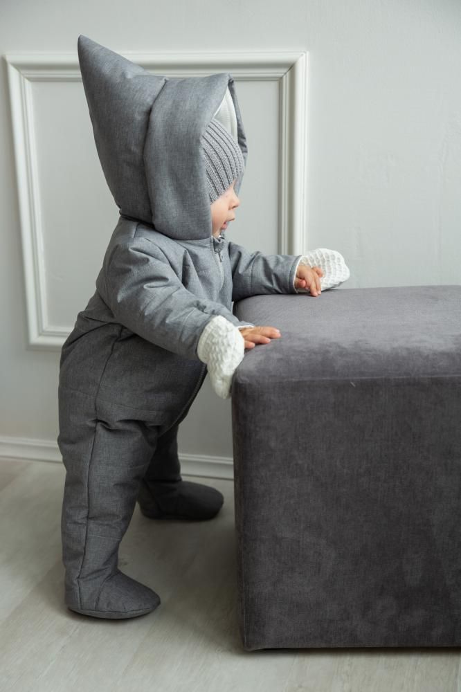 картинка Детский теплый прогулочный комбинезон SMURF от Компасик.ру гипермаркет детских колясок и автокресел