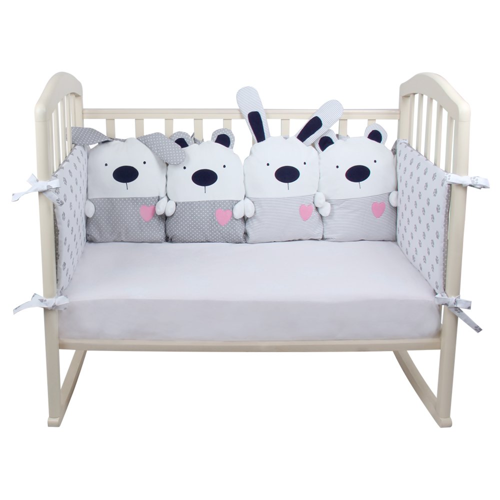 картинка Борт в кроватку ЗВЕРУШКИ от Компасик.ру гипермаркет детских колясок и автокресел