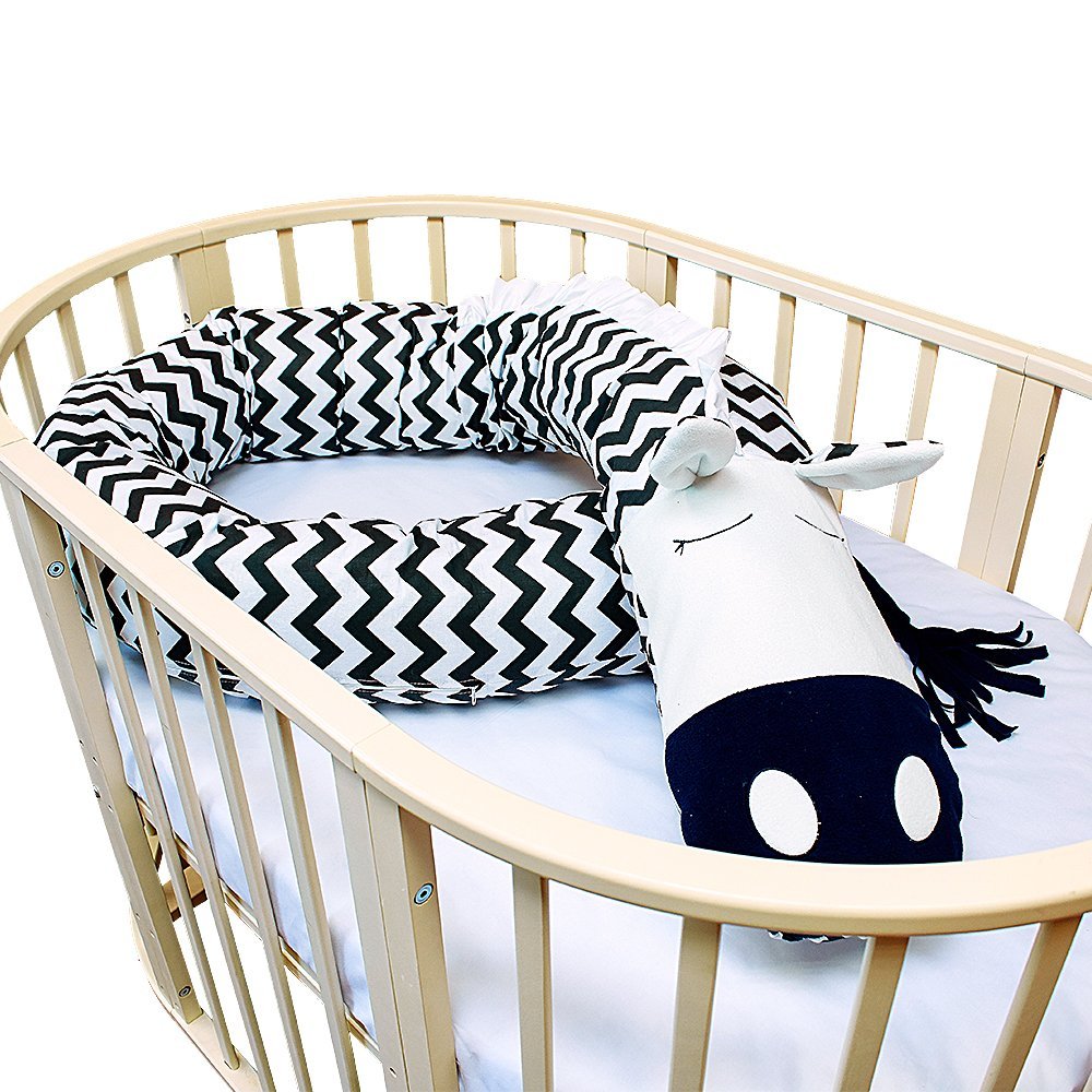 картинка Подушка-бортик ЗЕБРА от Компасик.ру гипермаркет детских колясок и автокресел