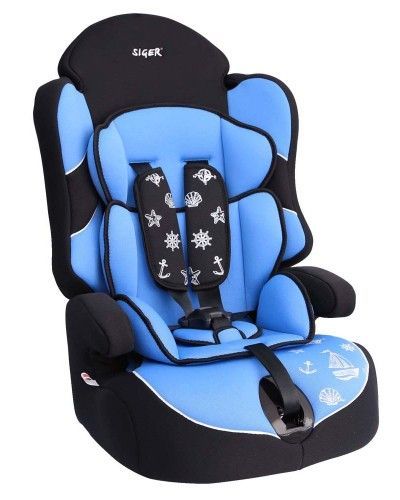 картинка Детское автокресло Siger Драйв голубой от Компасик.ру гипермаркет детских колясок и автокресел