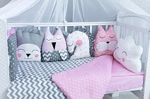 Комплект в кроватку 6 предметов бязь ЗЕФИРКА