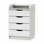 Детский комод СИРИУС WOOD 604 ПВХ с шариковыми направляющими