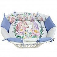 Комплект в кроватку 6 предметов ДЕТСКАЯ ИСТОРИЯ подушки