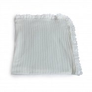 Одеяло-плед с кружевом, разм.90*95, вязан., кулир