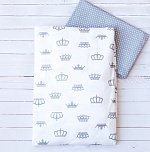 Комплект постельного белья 3 предм. бязь "Корона" (серый)