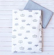 Комплект постельного белья 3 предм. бязь "Корона" (серый)