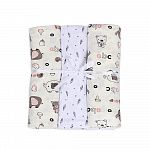 Комплект пеленок 3 шт., 90х100, кулирка