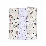 Комплект пеленок 3 шт., 90х100, кулирка