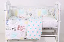 Комплект в кроватку 6 предметов Фантазия