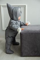 Детский теплый прогулочный комбинезон SMURF