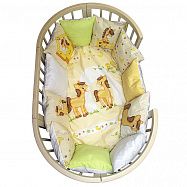 Комплект в кроватку 4 предмета L`Abeille ПОНЯШКИ