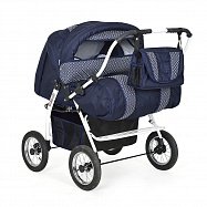 Детская коляска-трансформер для двойни Indigo Santa Cruz PC