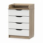 Детский комод СИРИУС WOOD 604 ПВХ с шариковыми направляющими