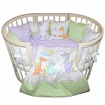 Комплект в кроватку 4 предмета L`Abeille ДИННИКИ