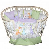 Комплект в кроватку 4 предмета L`Abeille ДИННИКИ