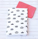 Комплект постельного белья 3 предм. бязь "Корона" (малиновый)