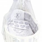 Комплект в кроватку 7 предметов L`Abeille АЖУРНЫЙ