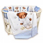 Комплект в кроватку 6 предметов СПЯЩИЙ МИШКА