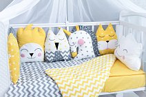 Комплект в кроватку 6 предметов бязь ПАСТИЛА 