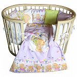Комплект в кроватку 6 предметов L`Abeille С РОЖДЕНИЕМ