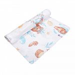 Пеленка 90х130, набивной 4-х слойный муслин