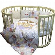 Комплект в кроватку 4 предмета L`Abeille НЯШКИ