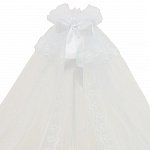 Балдахин в кроватку микросетка, кружево, атлас 4 м