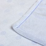 Плед-покрывало, MICRO VELUR 2-стороннее, 75х100 см, ГОРОХ