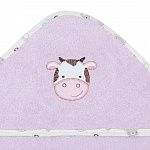 Полотенце с уголком махровое 105х105 ЗВЕРЯТА