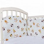 Борт в кроватку из 4-х частей Alis 360×40 с кармашками