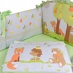 Комплект в кроватку 4 предм. МИХИ ЛИСЫ