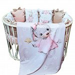 Комплект в кроватку 6 предметов ЗАЙКА