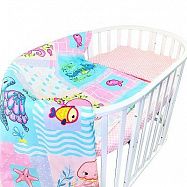 Комплект в кроватку 3 предмета Alis ЦВЕТНЫЙ СНЫ унив.
