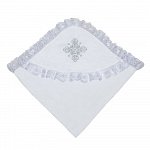 Уголок для крещения с серебряной вышивкой